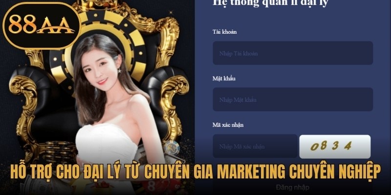 Hỗ trợ cho đại lý mới từ chuyên gia marketing chuyên nghiệp